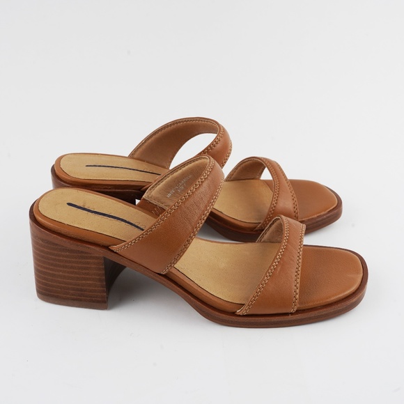 New MADEWELL The Saige Double-Strap Sandal in Leather in Desert Camel - Picture 4 of 8